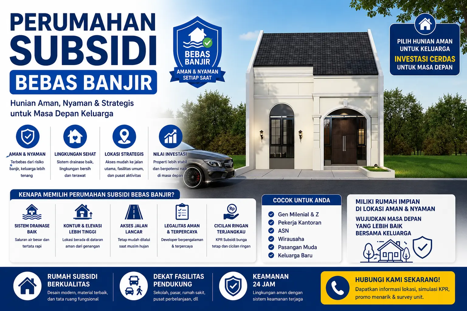 perumahan subsidi bebas banjir