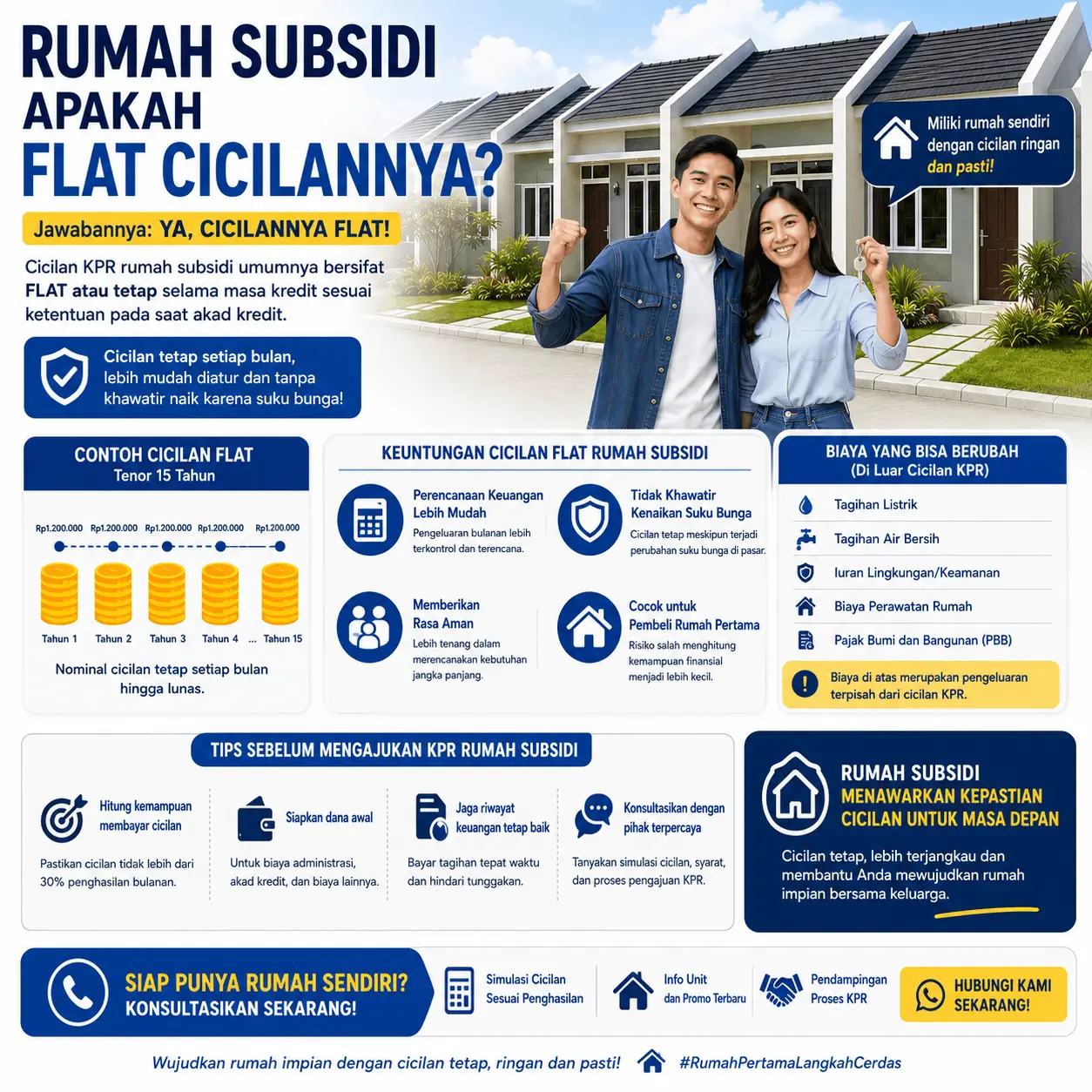 rumah subsidi cicilannya flat rumah subsidi apakah flat